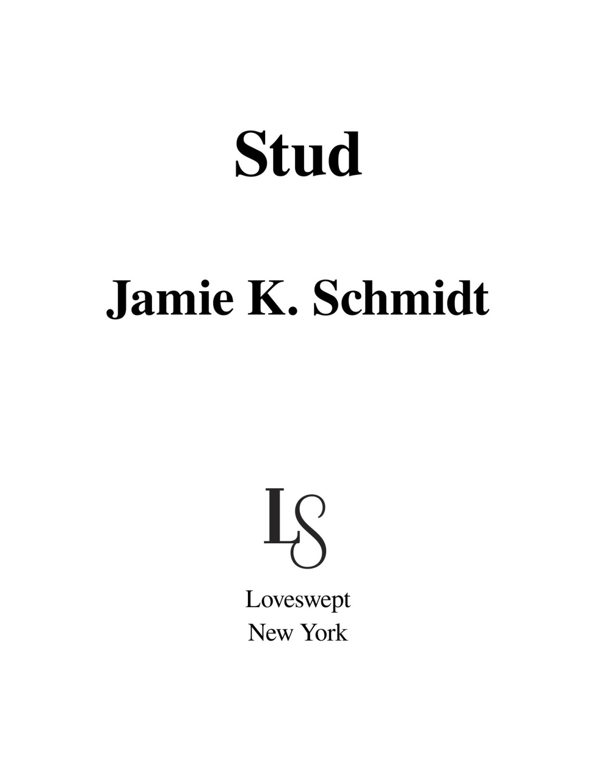 Stud Jamie K Schmidt