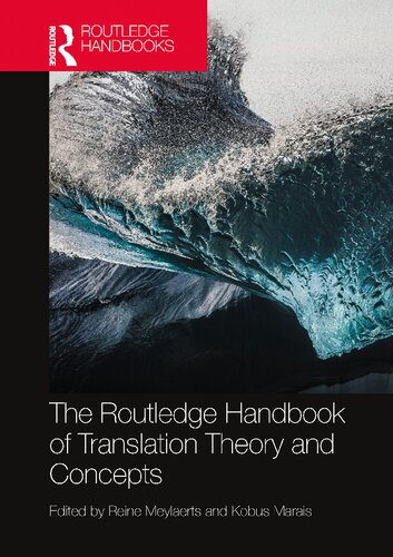 The Routledge Handbook Of Translation Theory And Concepts 1st Edition Reine Meylaerts