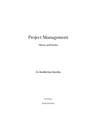 Project Management Theory And Practice 2nd Edition Buddhiman Shrestha