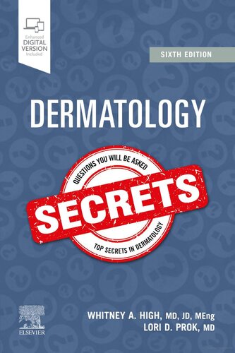 Dermatology Secrets 6th Whitney A High Lori D Prok