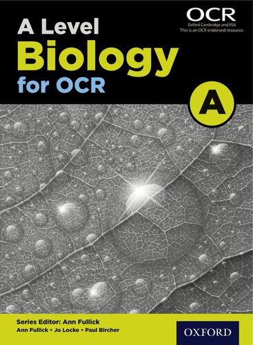 A Level Biology For Ocr A Student Book Ann Fullick