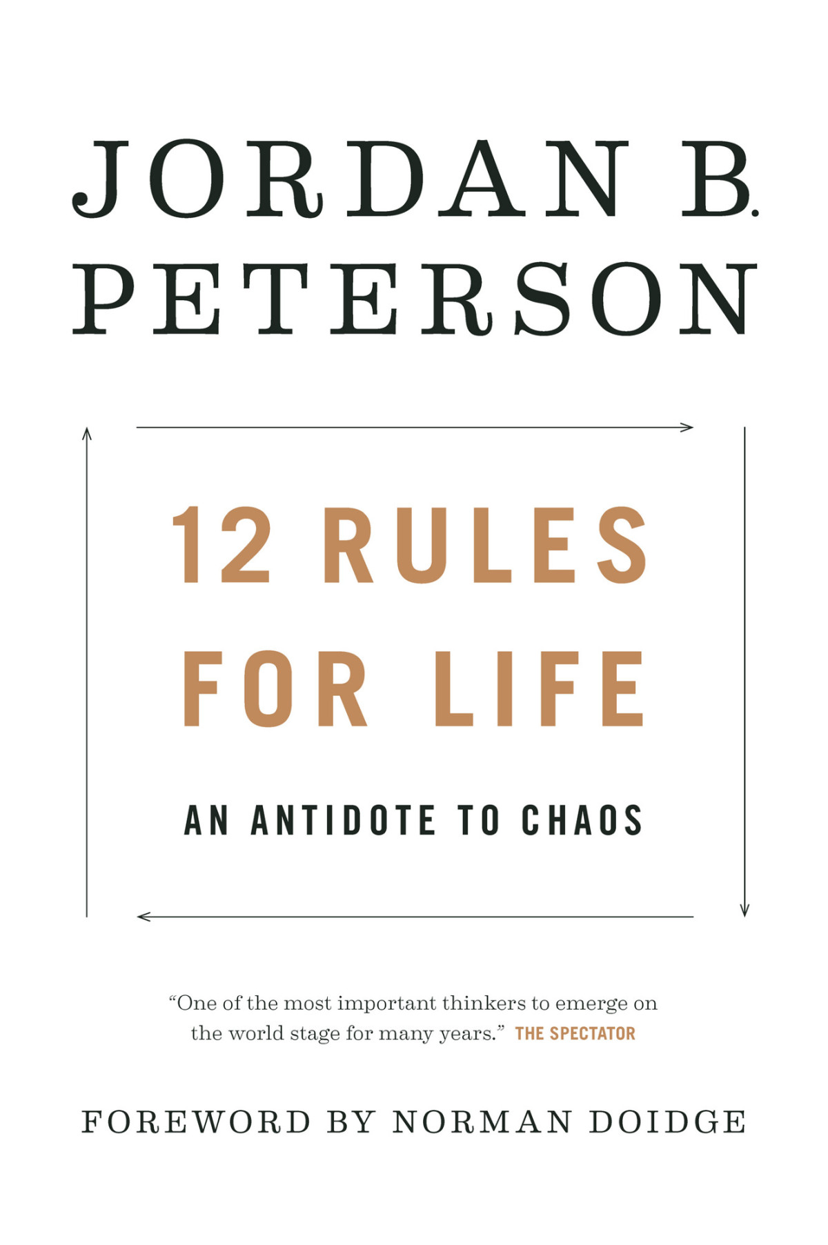 12 Rules For Life An Antidote To Chaos Jordan B Peterson Foreword By Norman Doige