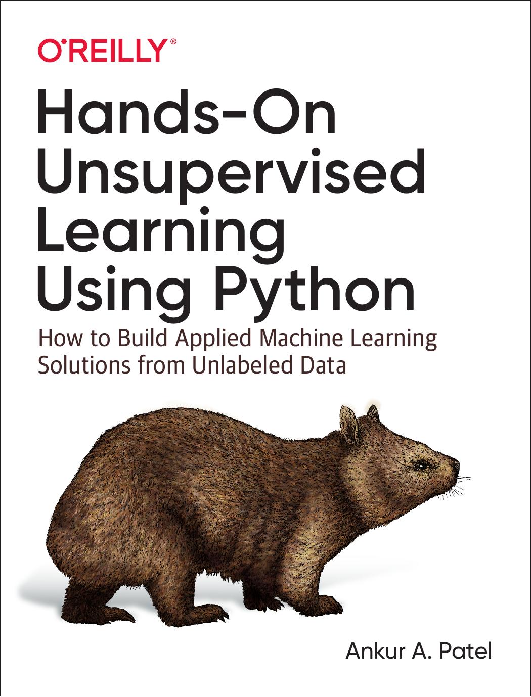 Handson Unsupervised Learning Using Python How To Build Applied Machine Learning Solutions From Unlabeled Data 1st Edition Ankur A Patel