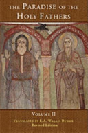 The Paradise Of The Holy Fathers Volume 2 Wallis Budge