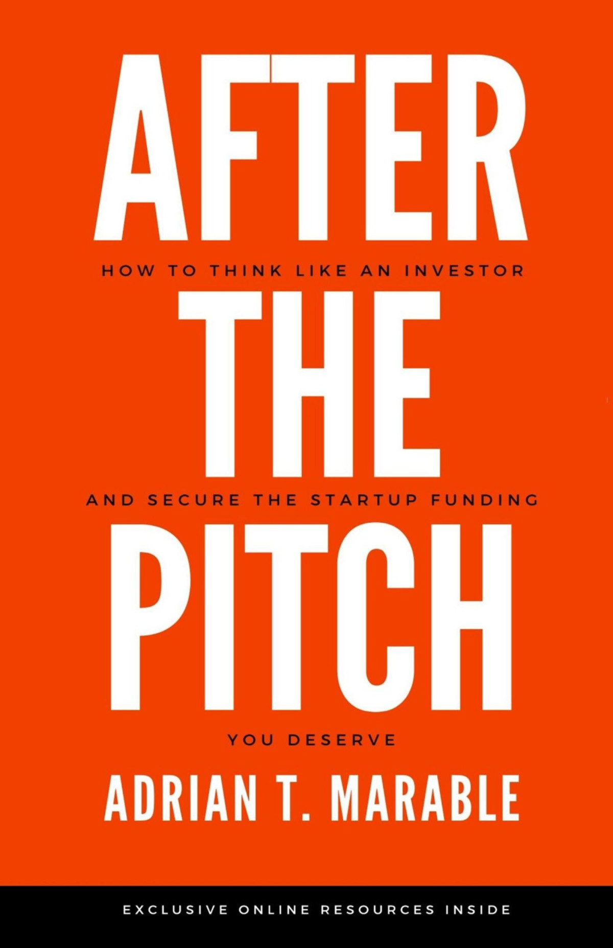 After The Pitch How To Think Like An Investor And Secure The Startup Funding You Deserve Adrian T Marable
