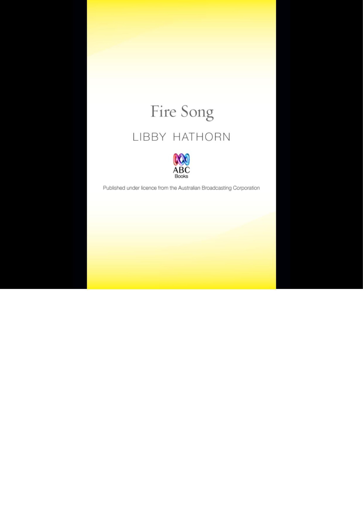 Fire Song Libby Hathorn