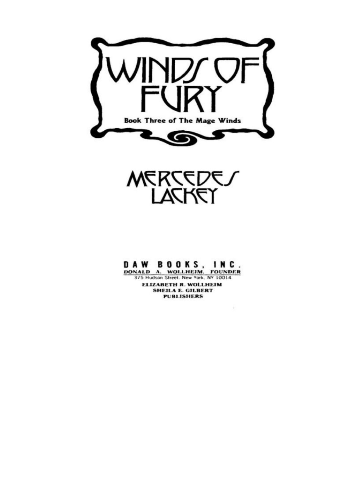 Winds Of Fury Mercedes Lackey