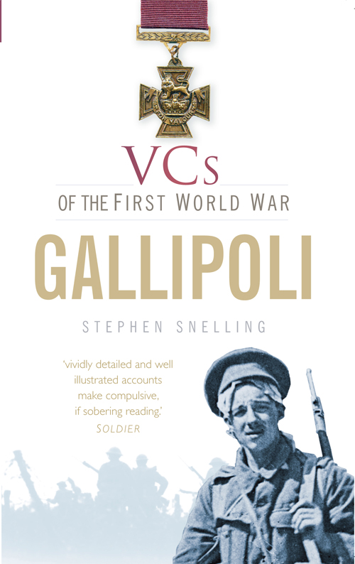 Vcs Of The First World War Gallipoli Stephen Snelling