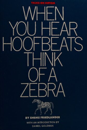 When You Hear Hoofbeats Think Of A Zebra Shems Friedlander