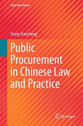 Public Procurement In Chinese Law And Practice Xiang Xiansheng