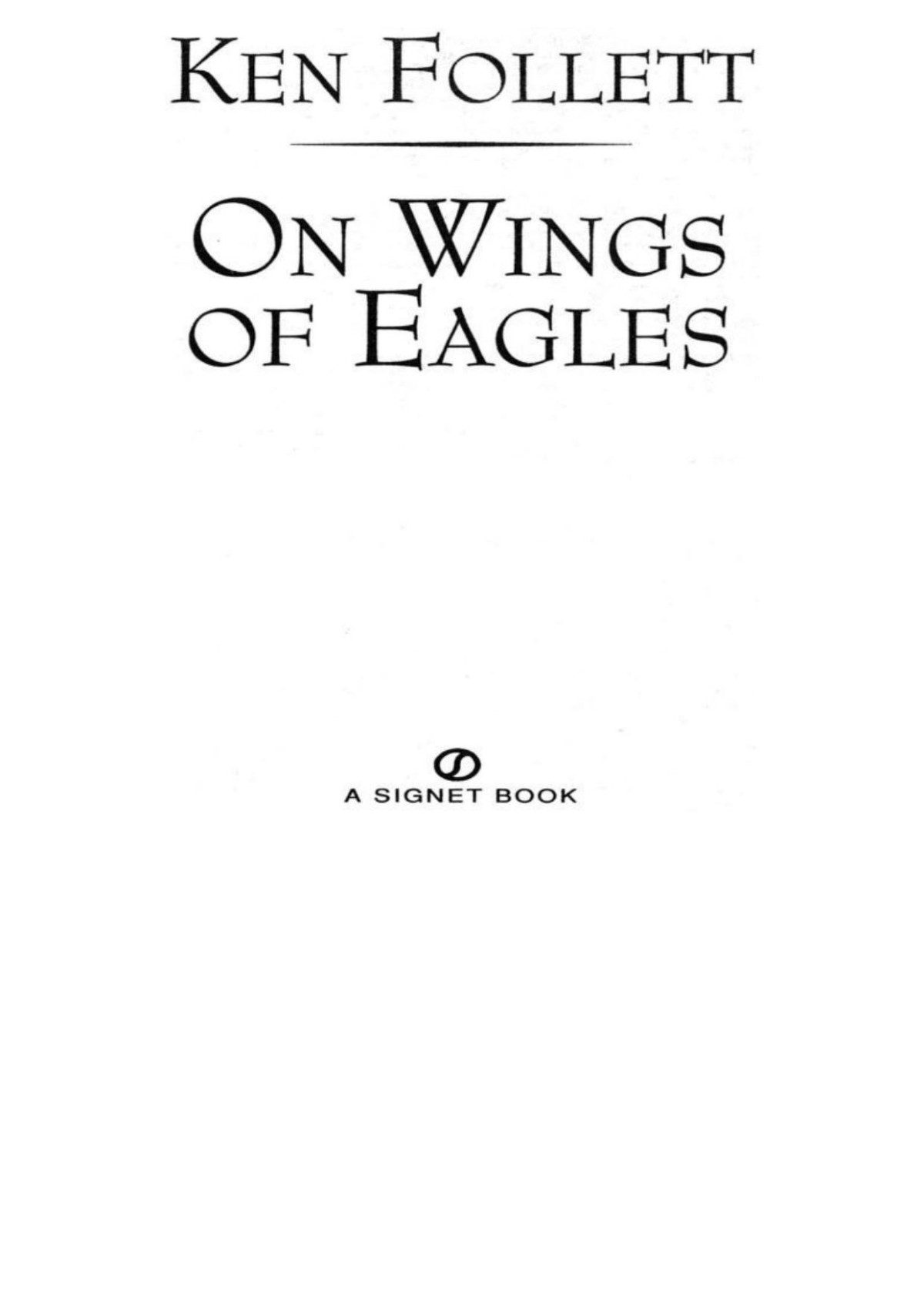 On Wings Of Eagles 1990 Follett Ken
