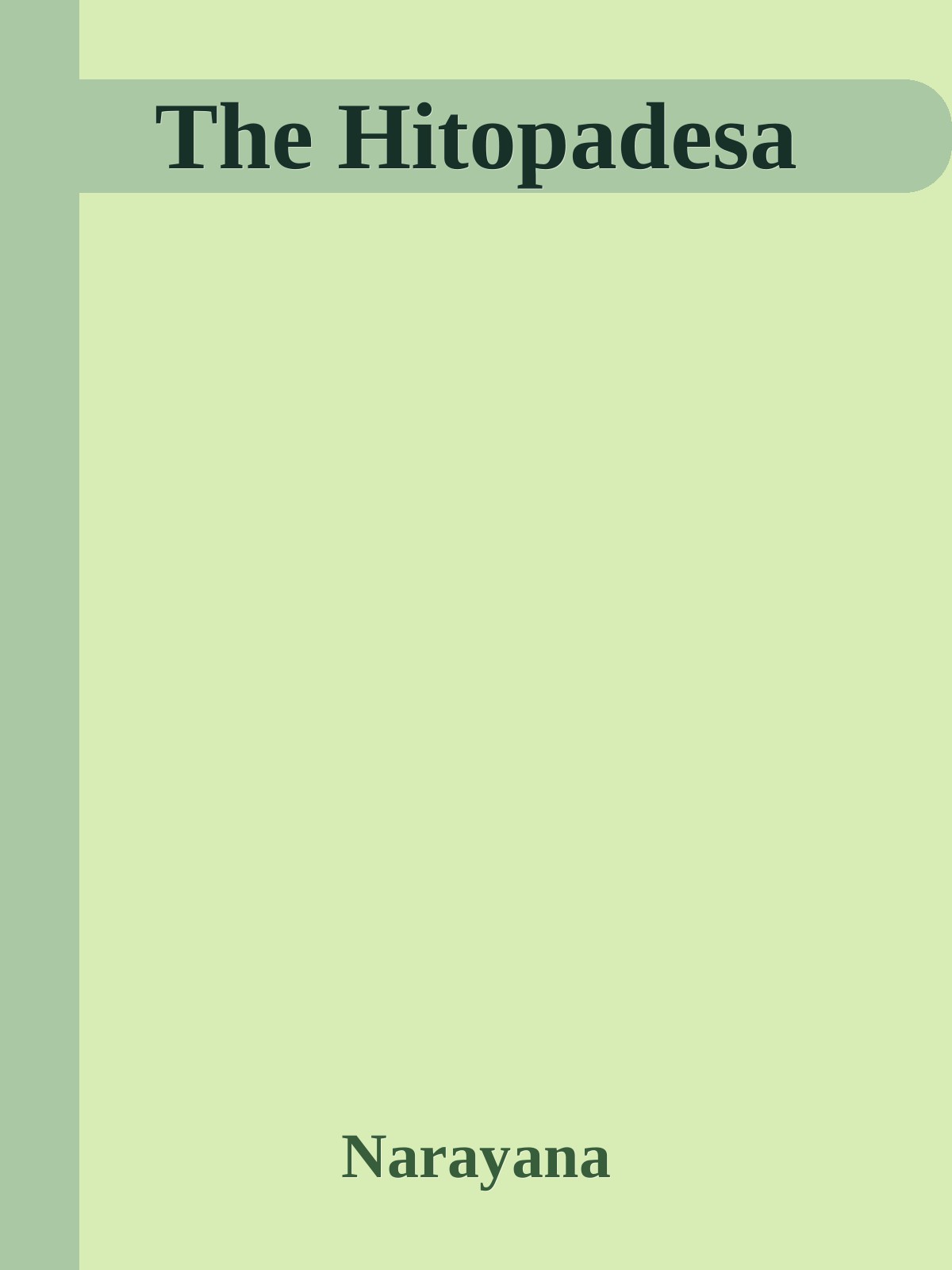 The Hitopadesa Narayana