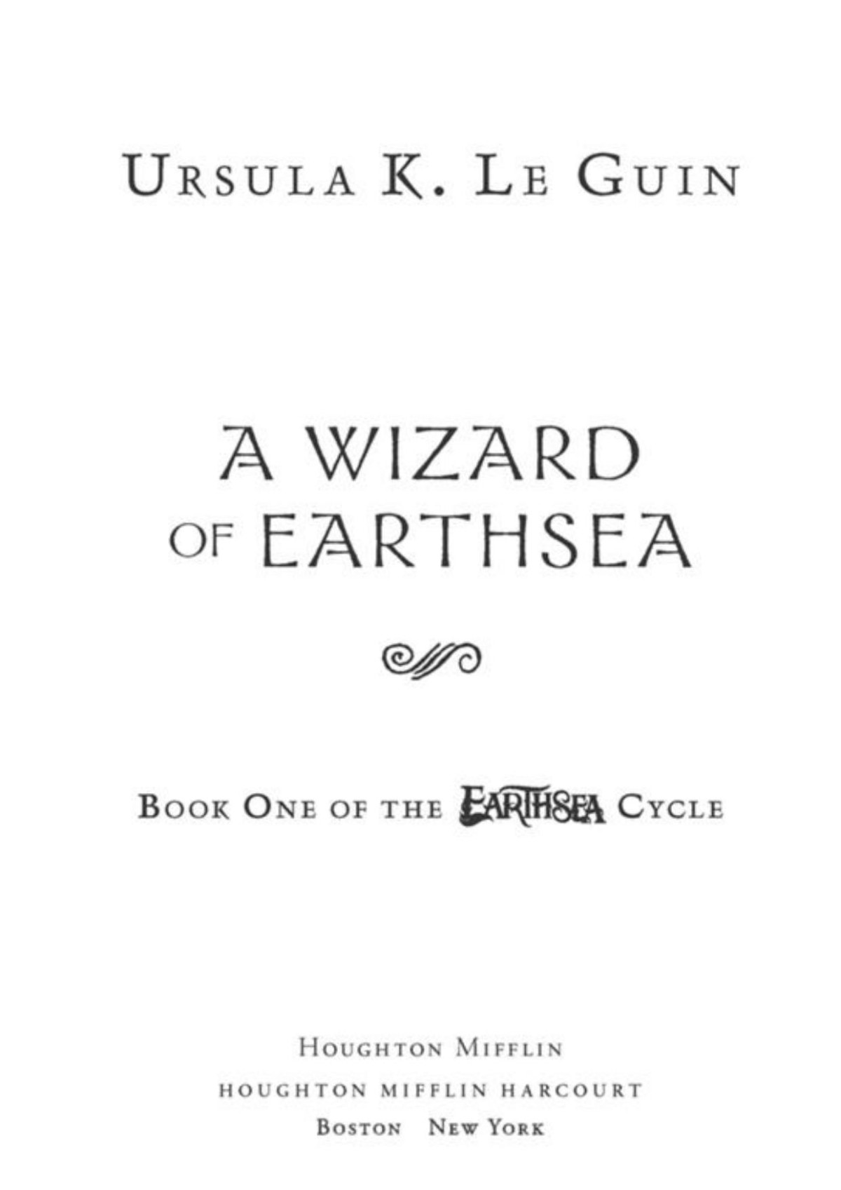A Wizard Of Earthsea Ursula K Le Guin