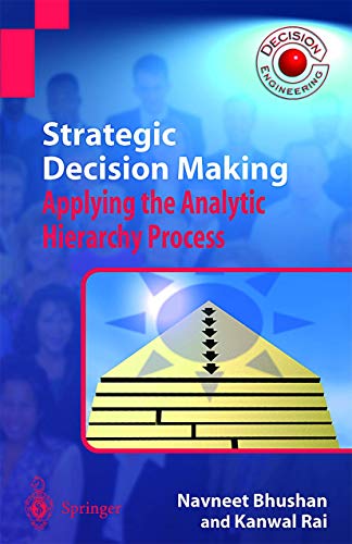 Strategic Decision Making Applying The Analytic Hierarchy Process Navneet Bhushan