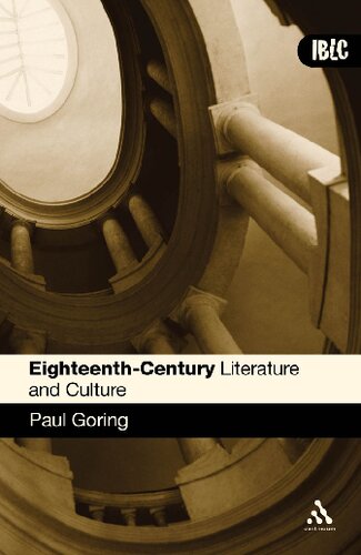 Eighteenthcentury Literature And Culture Paul Goring
