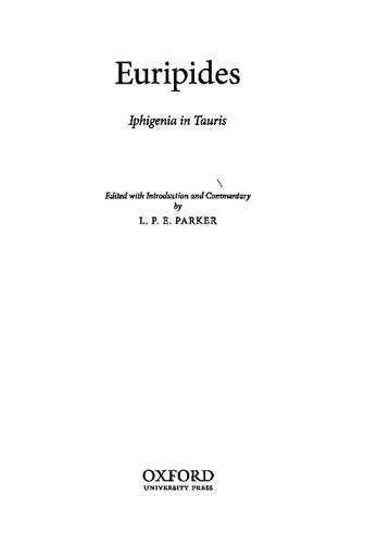 Iphigenia In Tauris Euripides