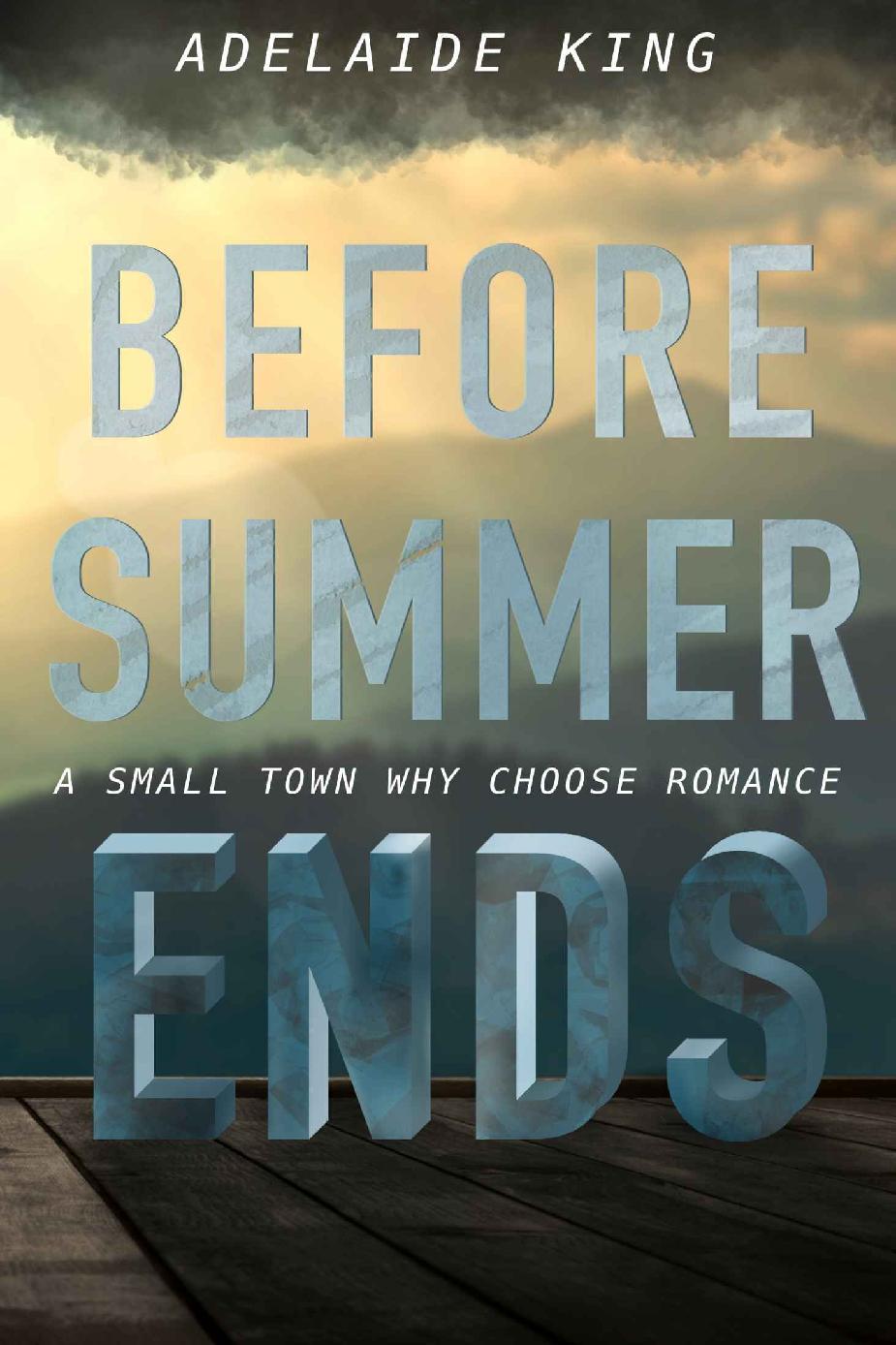 Before Summer Ends A Smalltown Why Choose Romance Adelaide King
