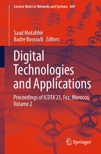 Digital Technologies And Applications Proceedings Of Icdta23 Fez Morocco Volume 2 Saad Motahhir