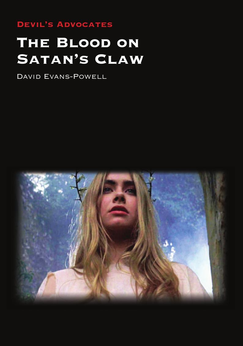Devils Advocates The Blood On Satans Claw David Evanspowell