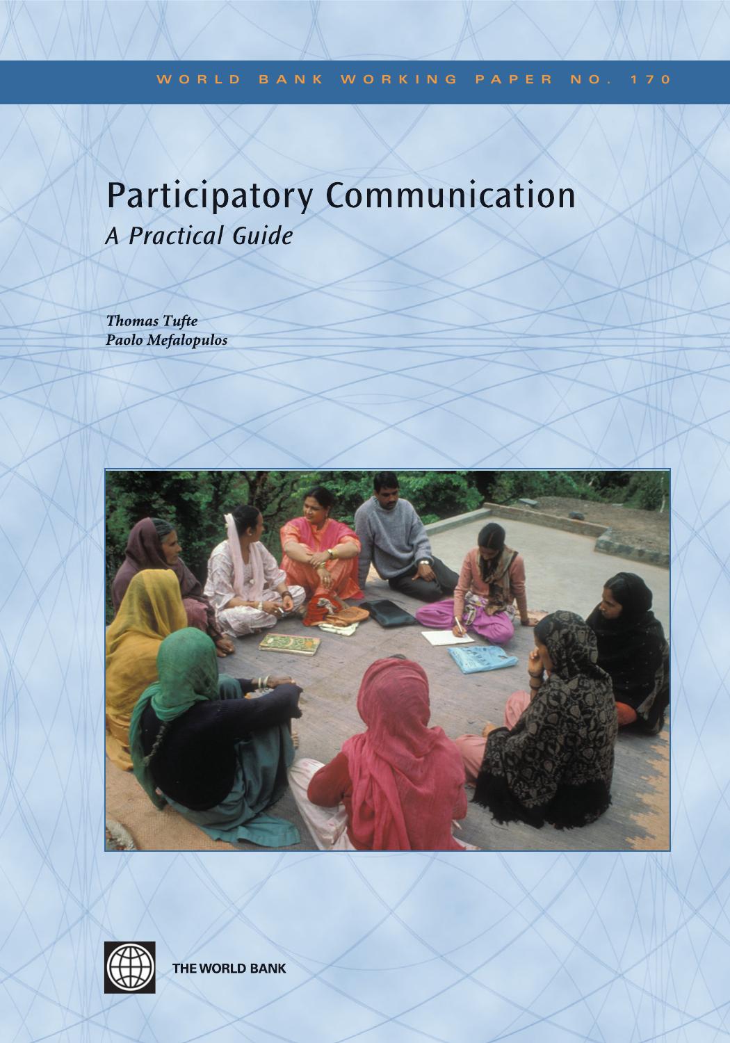 Participatory Communication Thomas Tufte Paolo Mefalopulos