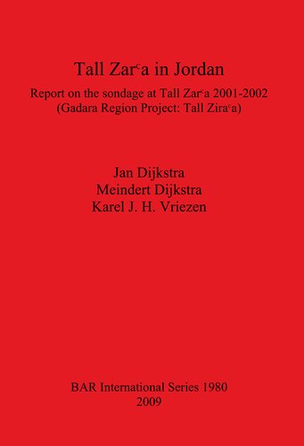 Tall Zara In Jordan Jan Dijkstra Meindert Dijkstra Karel J H Vriezen