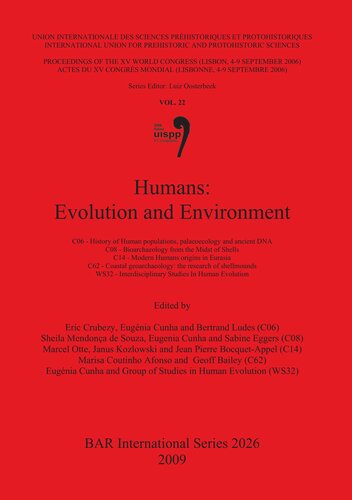 Humans Evolution And Environment Bar International Eric Crubezy Editor