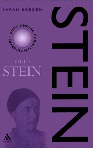 Stein Edith Stein Sarah Borden