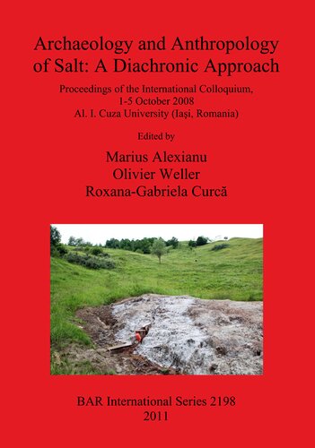 Archaeology And Anthropology Of Salt A Diachronic Approach Marius Alexianu