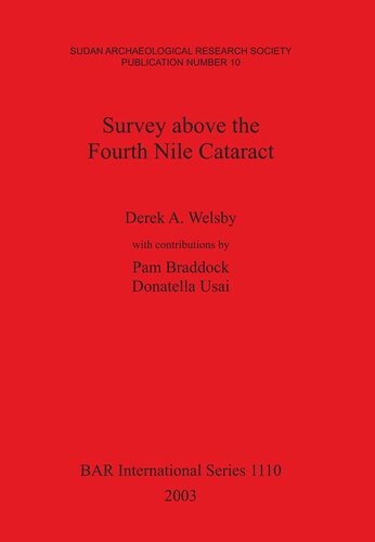 Survey Above The Fourth Nile Cataract Derek A Welsby
