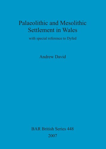 Palaeolithic And Mesolithic Settlement In Wales With Special Reference To Dyfed Andrew E U David