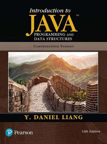 Introduction To Java Programming And Data Structures Comprehensive Version 12th Edition Y Daniel Liang