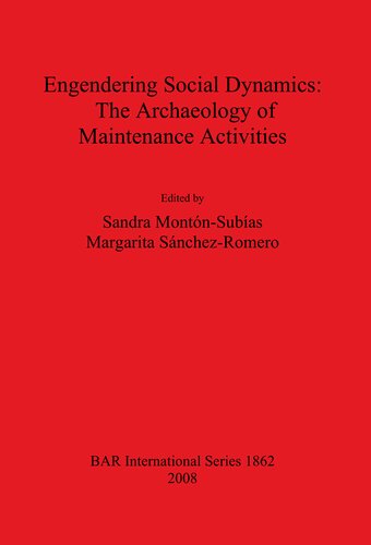 Engendering Social Dynamics The Archaeology Of Maintenance Activities Sandra Montnsubas