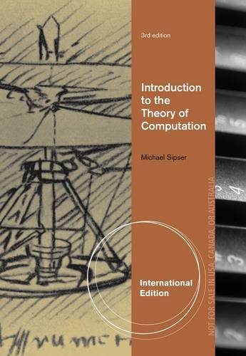 Introduction To The Theory Of Computation Third International Edition 3rd Edition Michael Sipser
