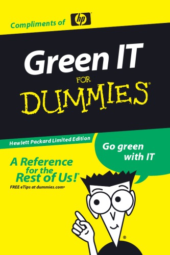 Green It For Dummies Hp By David Tebbutt Martin Atherton And Tony Lock