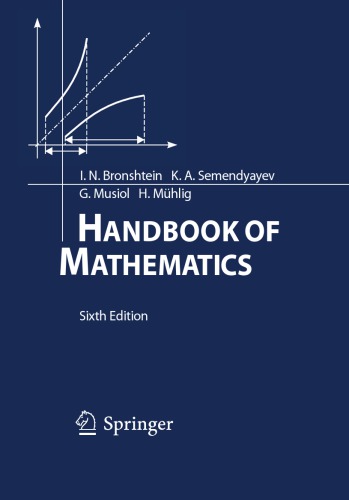 Handbook Of Mathematics 6th Edition In Bronshtein Ka Semendyayev