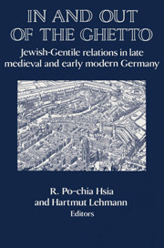 In And Out Of The Ghetto Jewishgentile Relations In Late Medieval And Early Modern Germany R Pochia Hsia