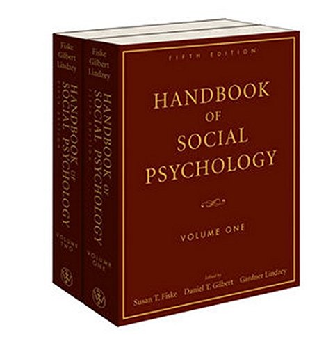 Handbook Of Social Psychology 2 Volume Set 5th Edition Susan T Fiske