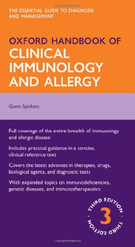 Oxford Handbook Of Clinical Immunology And Allergy 3rd Edition Gavin Spickett