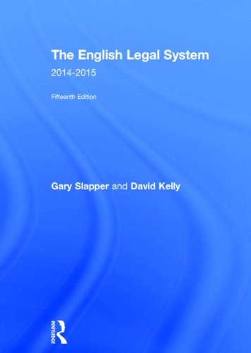 The English Legal System 20142015 15th Edition Gary Slapper