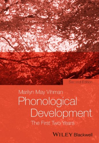 Phonological Development The First Two Years 2nd Edition Marilyn May Vihman