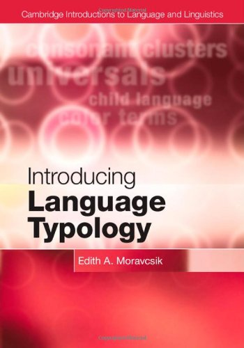 Introducing Language Typology Edith A Moravcsik