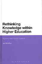Rethinking Knowledge Within Higher Education Adorno And Social Justice Jan Mcarthur