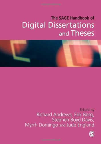 The Sage Handbook Of Digital Dissertations And Theses Richard Nl Andrews