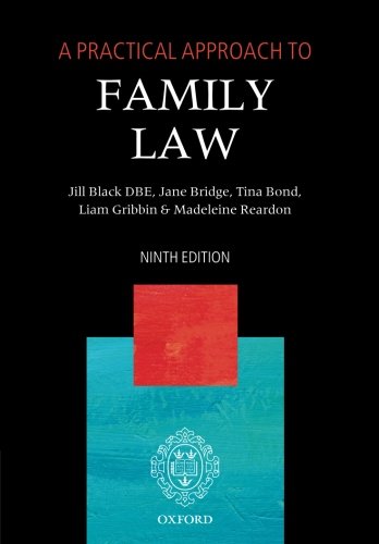 A Practical Approach To Family Law 9th Edition Jill Black Jane Bridge