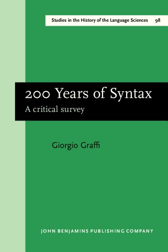 200 Years Of Syntax A Critical Survey Giorgio Graffi