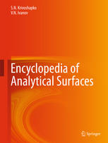 Encyclopedia Of Analytical Surfaces 1st Edition Sn Krivoshapko