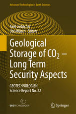 Geological Storage Of Co2 Long Term Security Aspects Geotechnologien Science Report No 22 1st Edition Axel Liebscher
