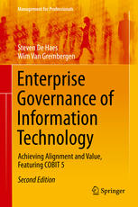 Enterprise Governance Of Information Technology Achieving Alignment And Value Featuring Cobit 5 2nd Edition Steven De Haes