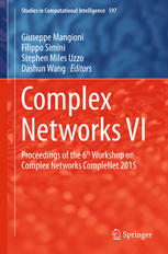 Complex Networks Vi Proceedings Of The 6th Workshop On Complex Networks Complenet 2015 1st Edition Giuseppe Mangioni