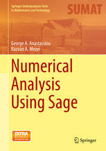 Numerical Analysis Using Sage 1st Edition George A Anastassiou